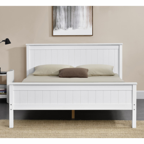  מיטה זוגית 160x200 מעץ מלא משולב בעיצוב קלאסי  דגם דביר 160