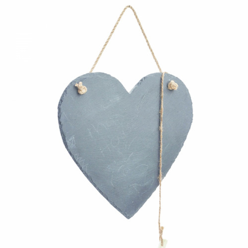 לוח מחיק בצורת לב להודעות קצרות עשוי אבן טבעית