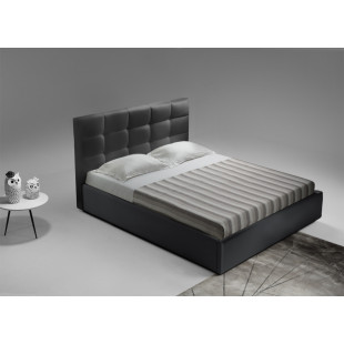  מיטה זוגית יוקרתית 160x200 בריפוד בד קטיפתי עם ארגז מצעים דגם ברוקלין 
